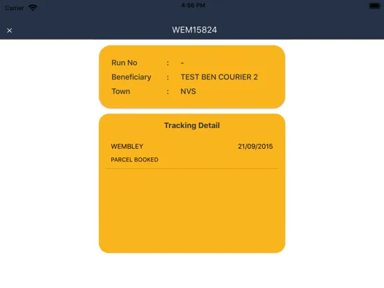 AToZ Courier iPad  স্ক্রিনশট