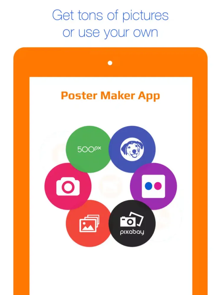 Poster Maker App - add caption or quote to picture iPad  Ekran Görüntüleri