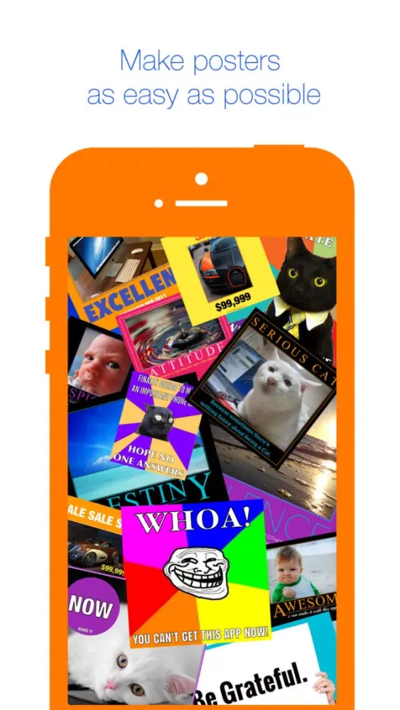 Poster Maker App - add caption or quote to picture Ekran Görüntüleri