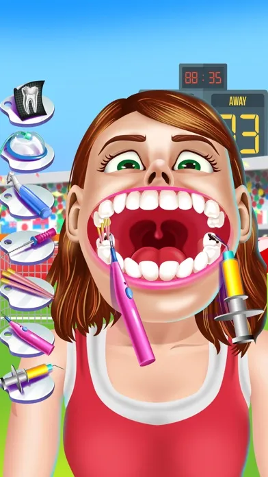 Capturas de tela do Sports Dentist Salon Spa Games