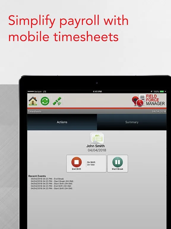 صور Verizon Field Force Manager iPad 