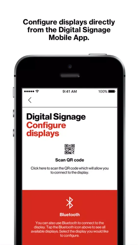 Ảnh chụp màn hình của Verizon Digital Signage