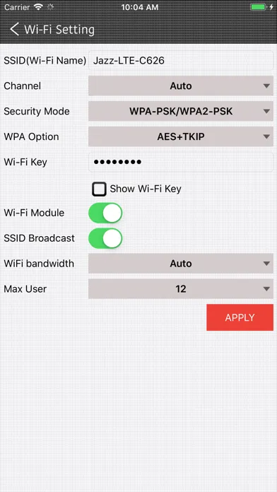 ภาพหน้าจอของ Jazz WiFi