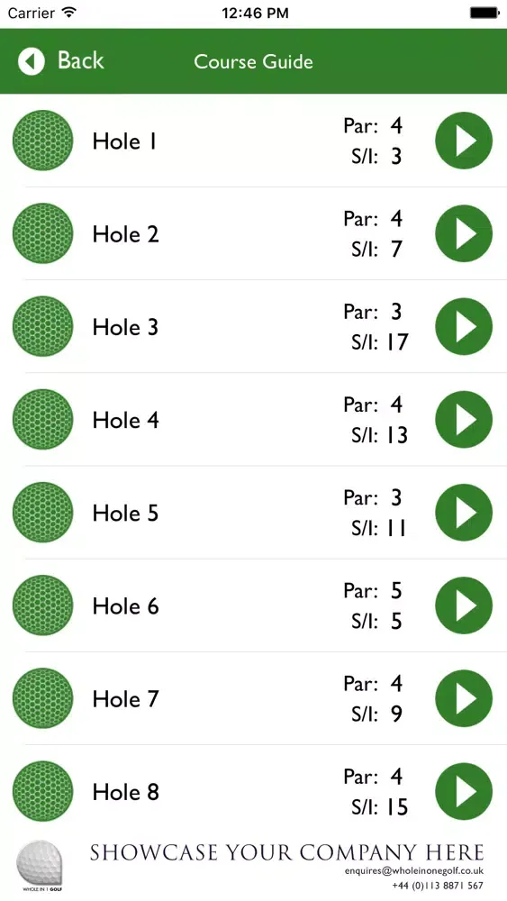Captures d'écran de Welwyn Garden City Golf Club