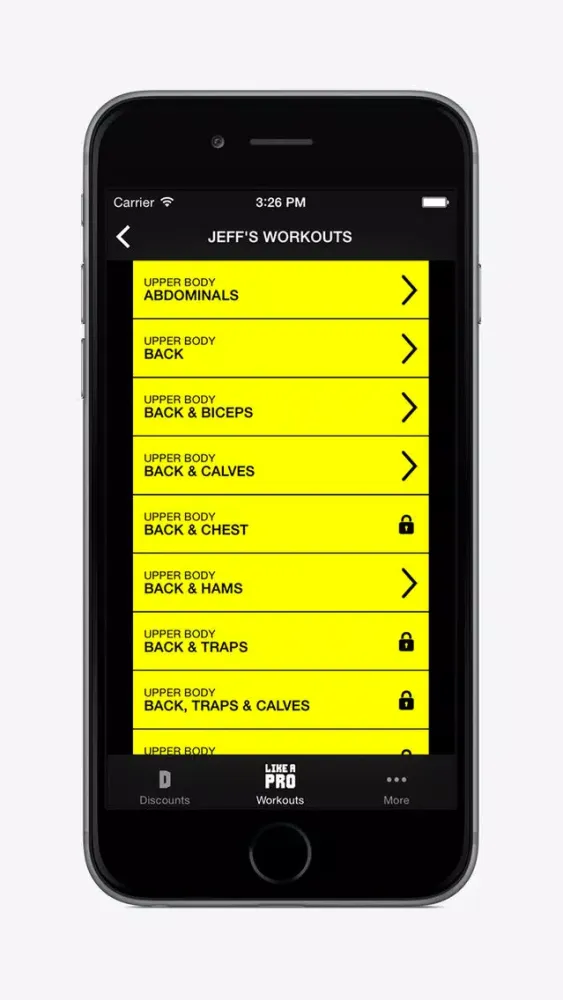 Скриншоты Like A Pro Bodybuilder FREE - Bodybuilding app & workout plans by IFBB Pro Jeff Long