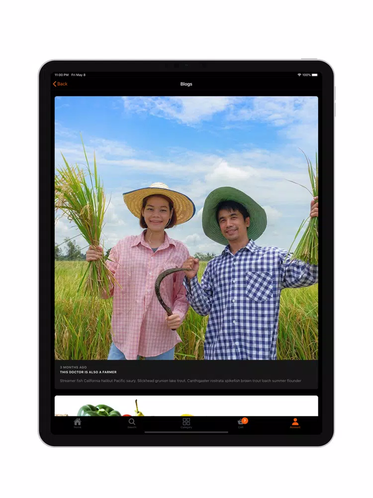 ภาพหน้าจอของ W2D Grocery iPad 