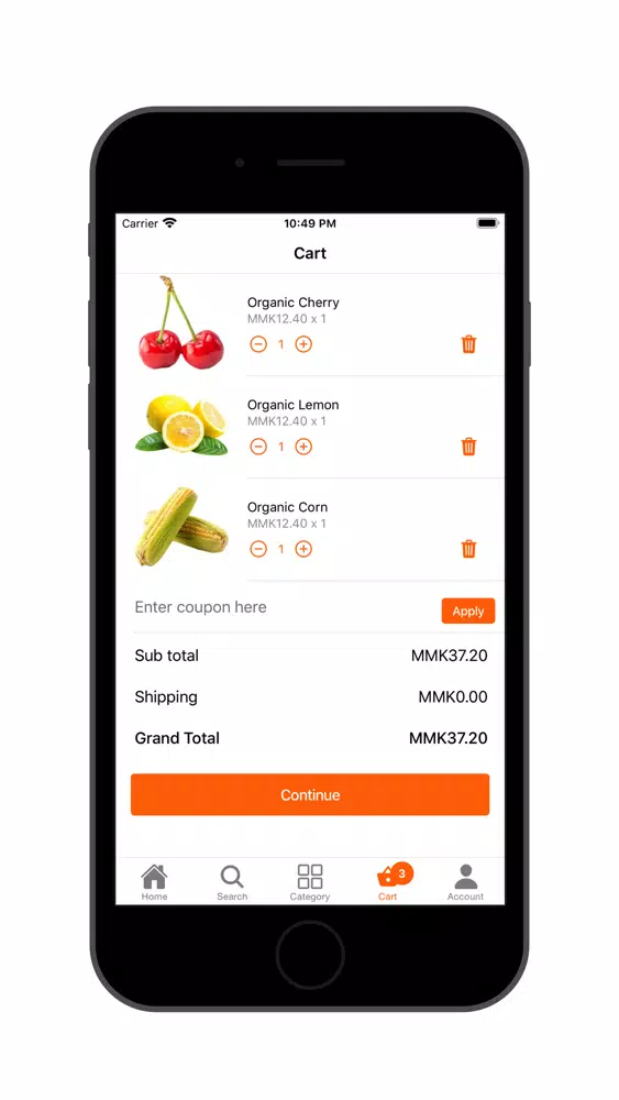 ภาพหน้าจอของ W2D Grocery