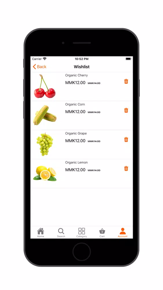 ภาพหน้าจอของ W2D Grocery