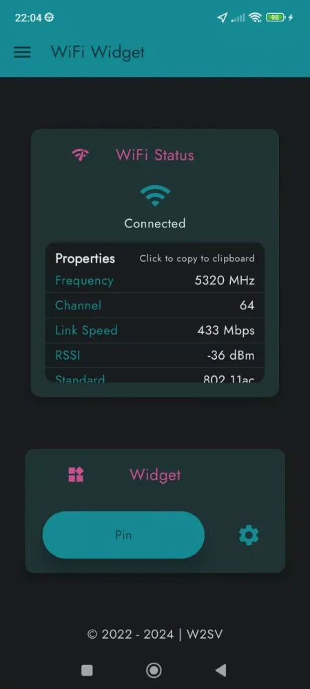 WiFi Widget Screenshots