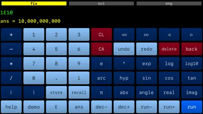 Ảnh chụp màn hình của Calculator for Complex Field