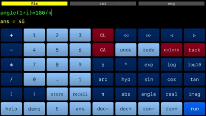 Ảnh chụp màn hình của Calculator for Complex Field