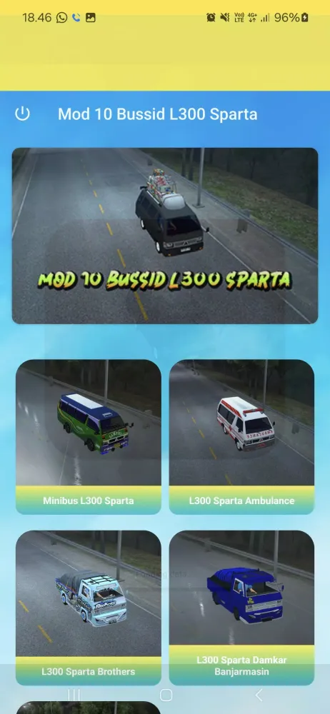 Mod 10 Bussid L300 Sparta سکرین شاٹس