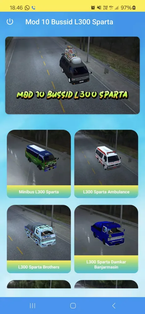 Mod 10 Bussid L300 Sparta سکرین شاٹس