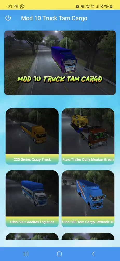 Zrzuty ekranu Mod 10 Truck Tam Cargo