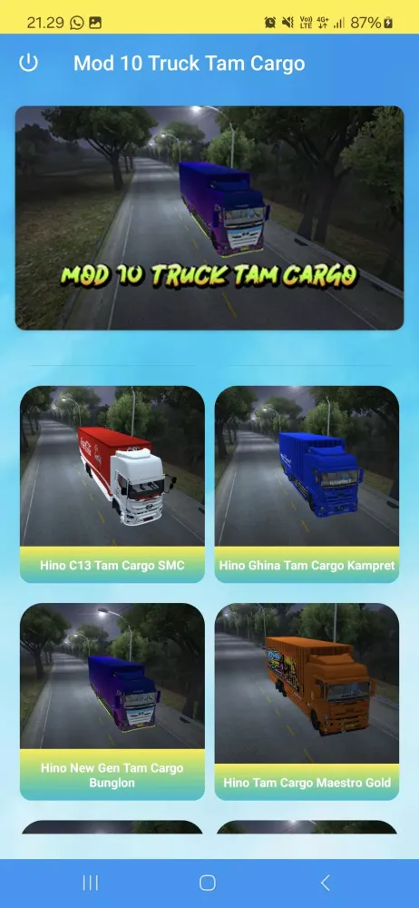 Zrzuty ekranu Mod 10 Truck Tam Cargo