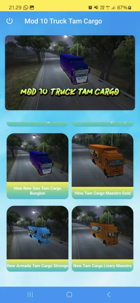 Zrzuty ekranu Mod 10 Truck Tam Cargo