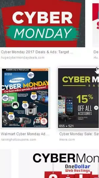 Capturas de tela do Cyber Monday Deals