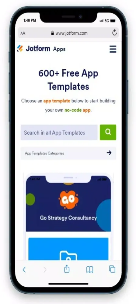 Mobile App Builder BY Jotform スクリーンショット