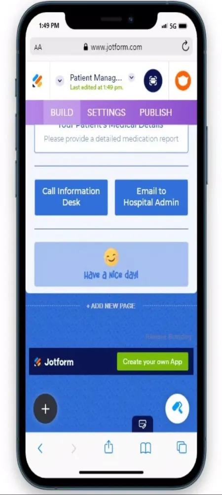 Mobile App Builder BY Jotform スクリーンショット