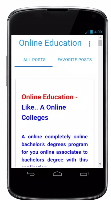 Online Education Screenshots