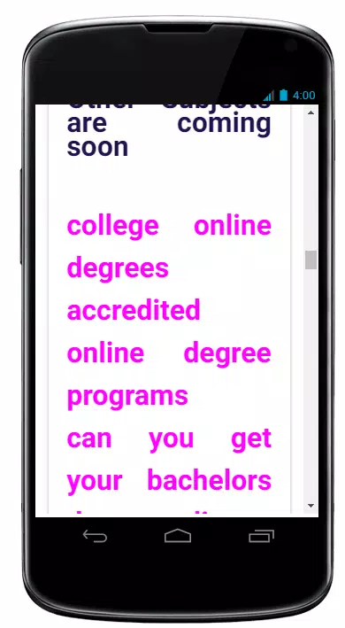 Online Education Screenshots