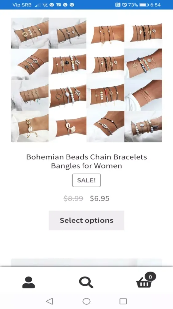 Online Jewelry Shopping App Screenshots