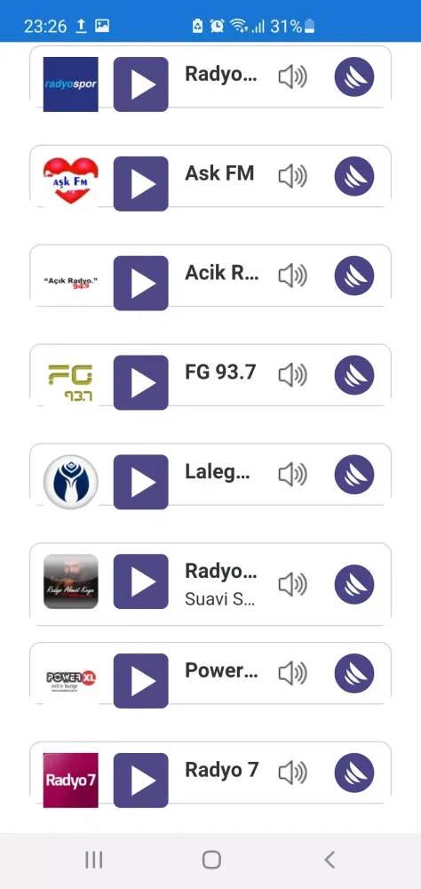 Turk Radio Screenshots