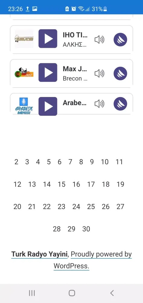 Turk Radio Screenshots