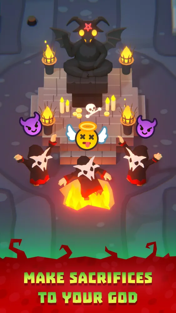 Capturas de tela do Idle Cult