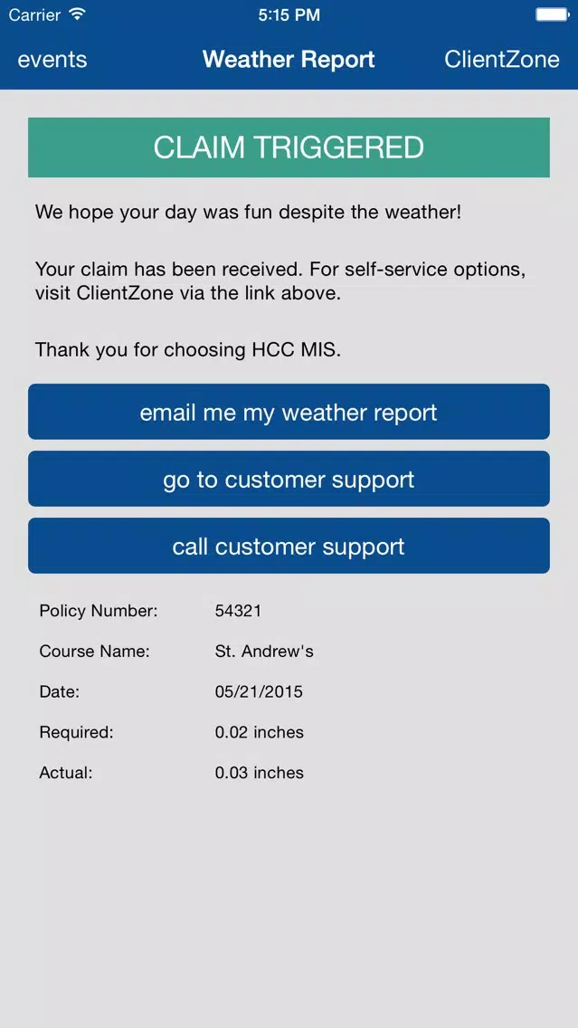 HCC MIS Screenshots