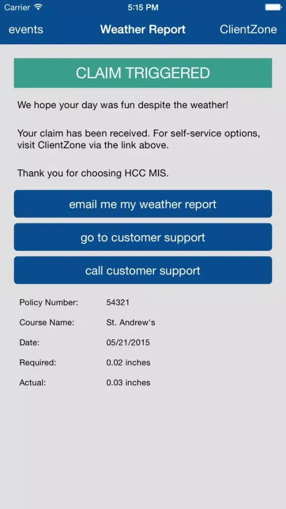 HCC MIS 스크린샷