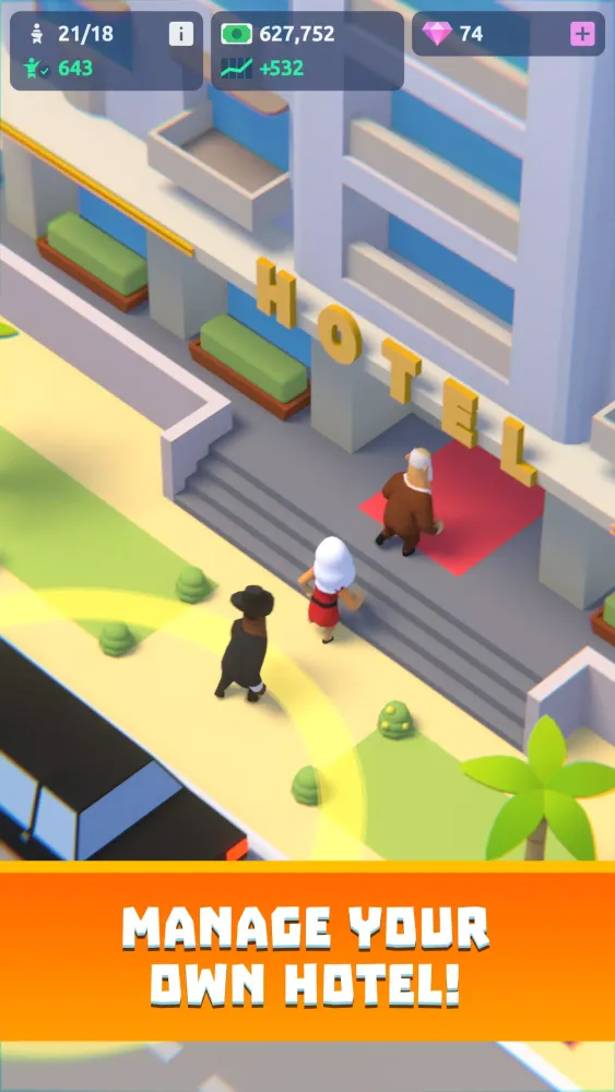 Ảnh chụp màn hình của Idle Hotel Tycoon Empire