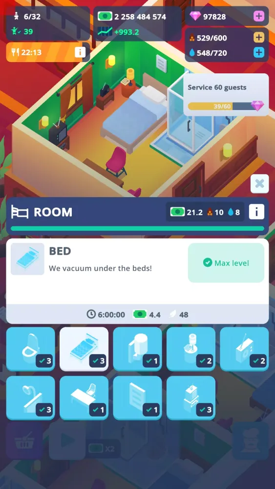 Ảnh chụp màn hình của Idle Hotel Tycoon Empire