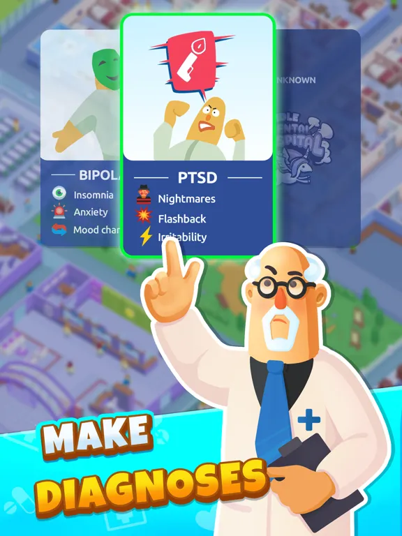 Zrzuty ekranu Idle Mental Hospital Tycoon iPad 