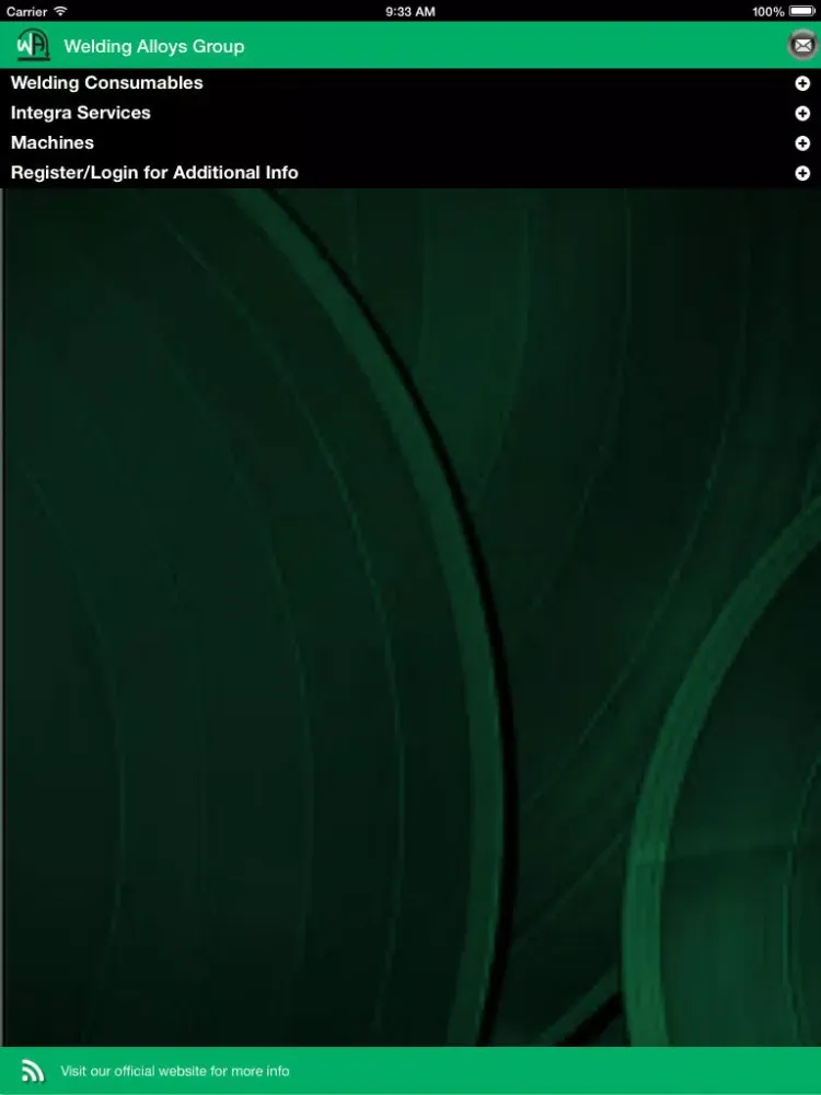 Captures d'écran de Welding Alloys Group iPad 