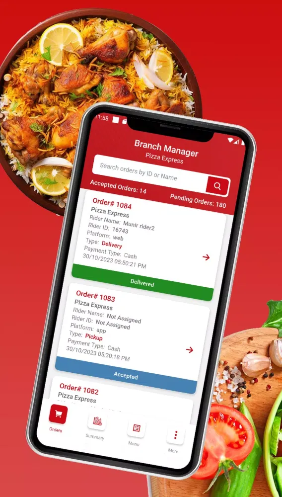 Capturas de tela do Manager APP DC
