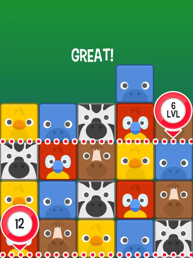 Tangkapan skrin Animals Bricks iPad 