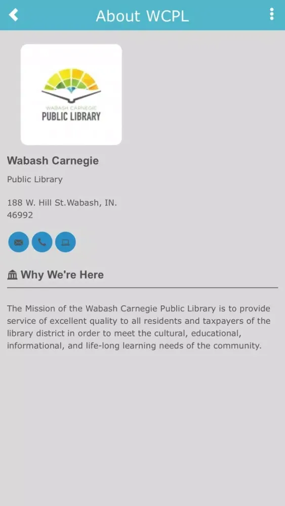 Wabash Carnegie Public Library Screenshots