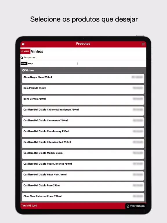 Tangkapan skrin Bebidas Fanny iPad 