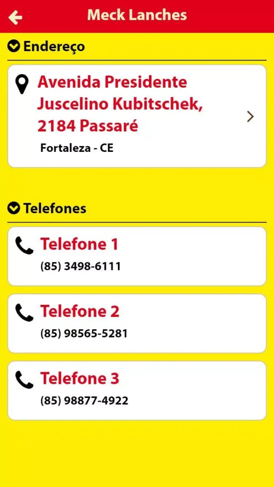 Meck Lanches应用截图