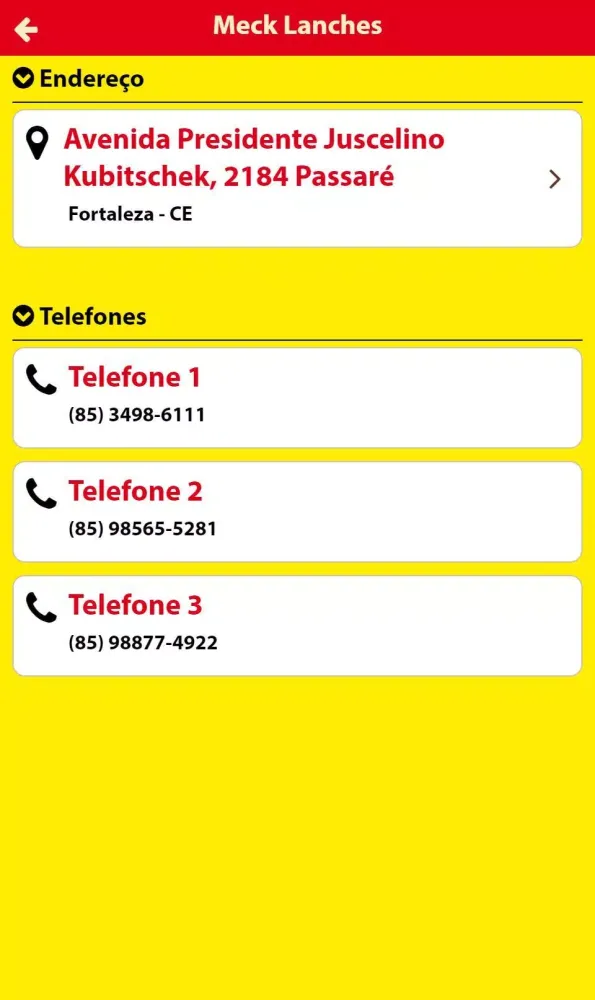Meck Lanches应用截图