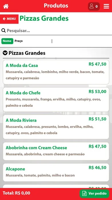 Screenshot di Pizzaria Riviera
