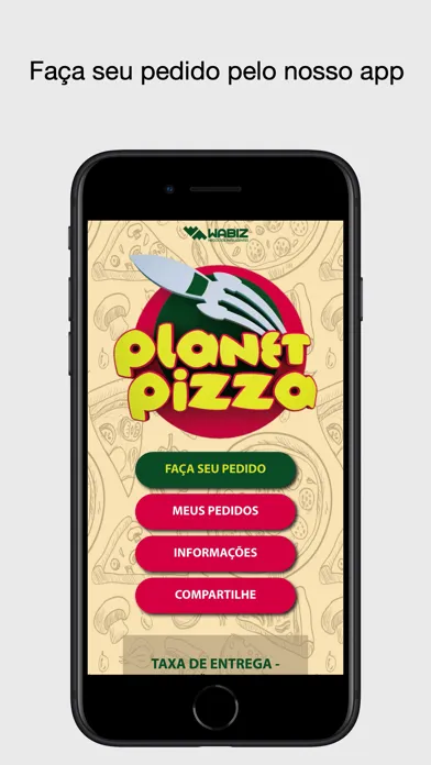 Ảnh chụp màn hình của Planet Pizza Delivery