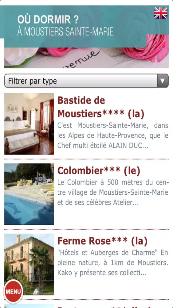 Moustiers Sainte-Marie 스크린샷
