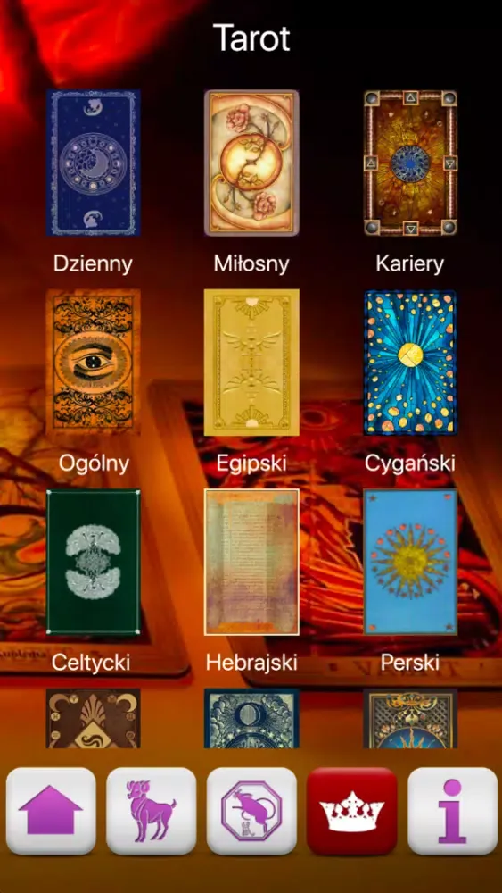 ภาพหน้าจอของ Horoskop i Tarot