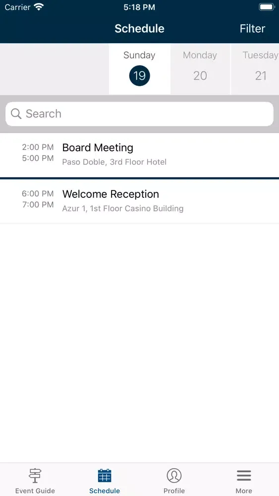 Tangkapan layar WACO Meetings