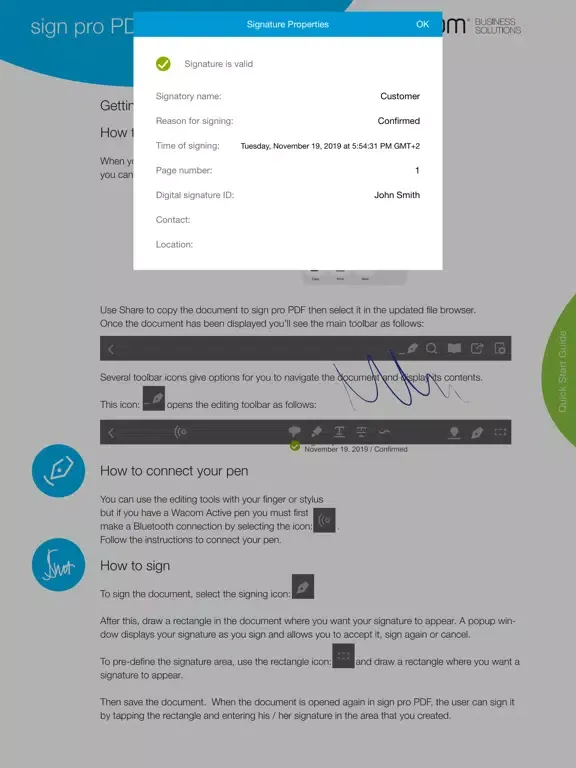 sign pro PDF iPad  スクリーンショット
