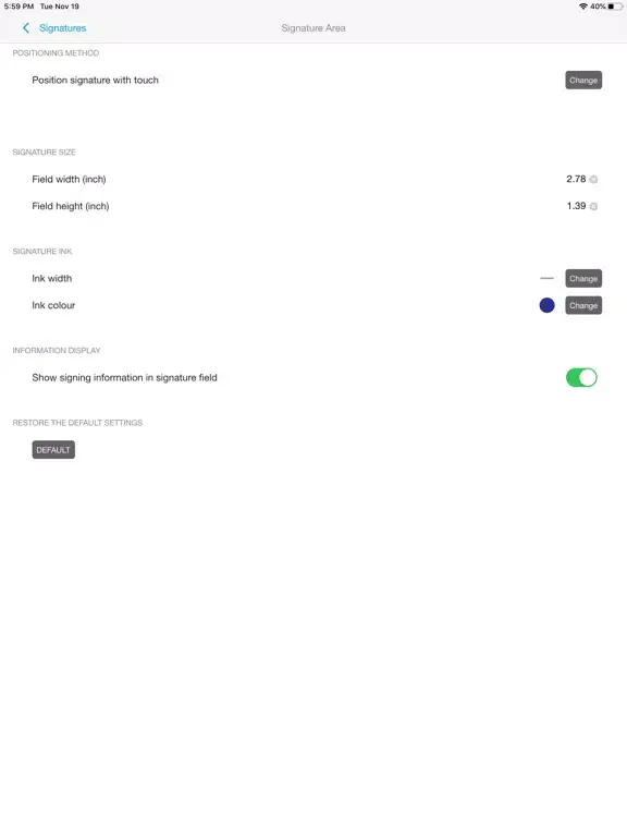sign pro PDF iPad  スクリーンショット