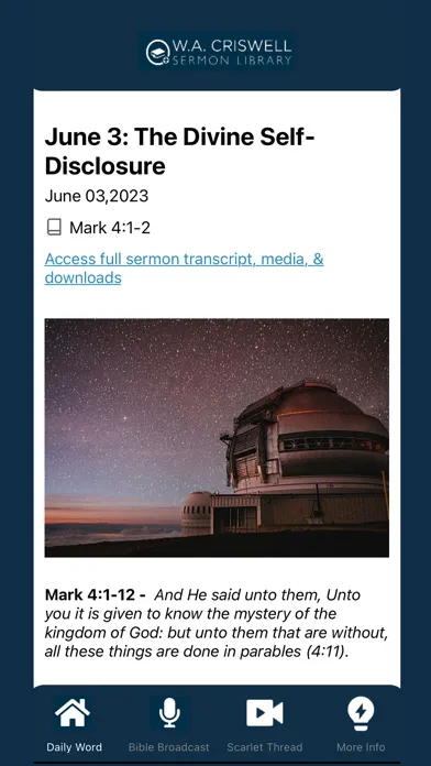 Criswell Sermon Library Mobile スクリーンショット