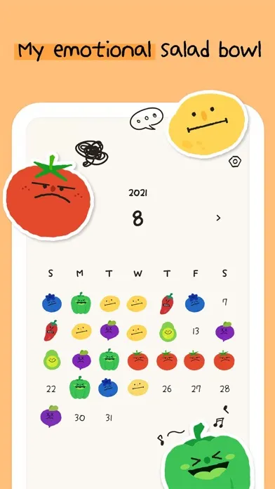 Captures d'écran de My Veggie Diary